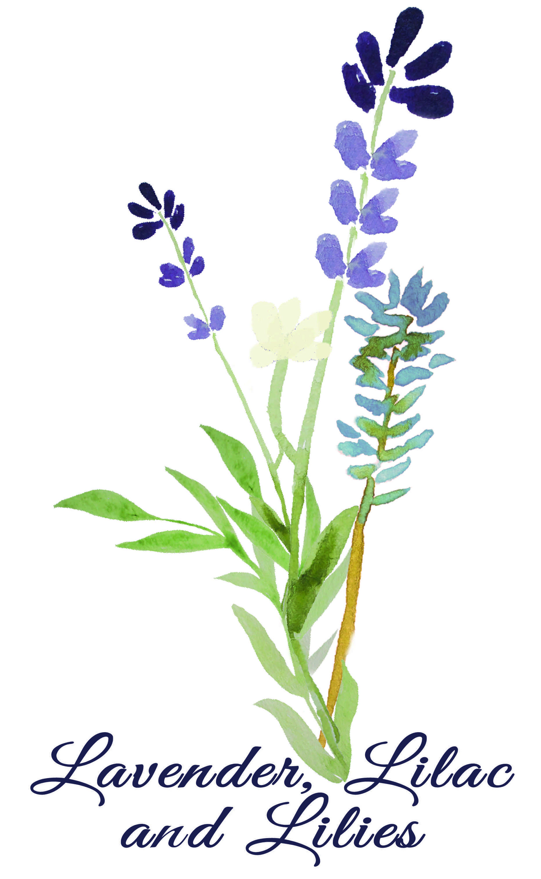 Lavender, Lilac and Lilies Logo